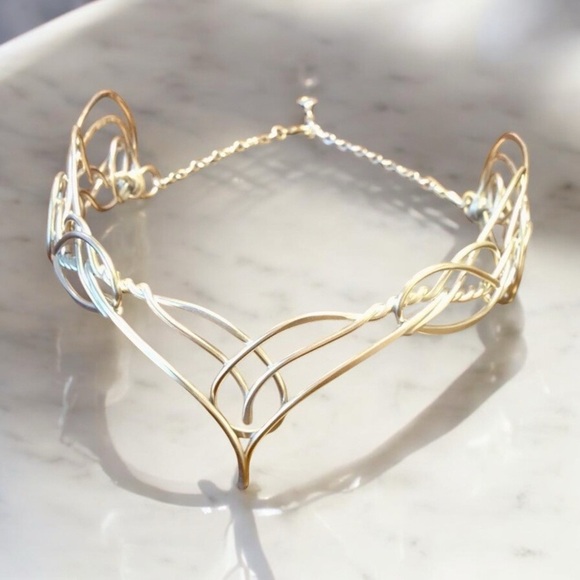 Celtic Circlet "VARDA" Silver Headpiece Accessory Tiara - Picture 1 of 8
